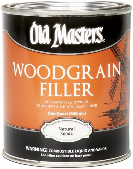Old Masters Woodgrain Filler Natural Tone Quart Fills Open-Grain Woods