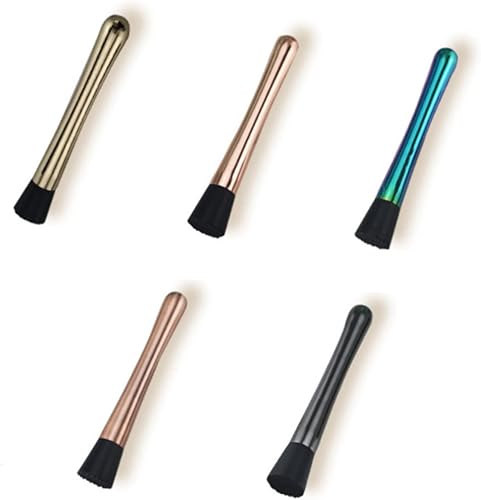 Miniatura 2 de Didiseaon Cucharas vintage de acero inoxidable para cócteles Muddlers para bebidas, herramienta para barmans, kit de barman, kit de barman,