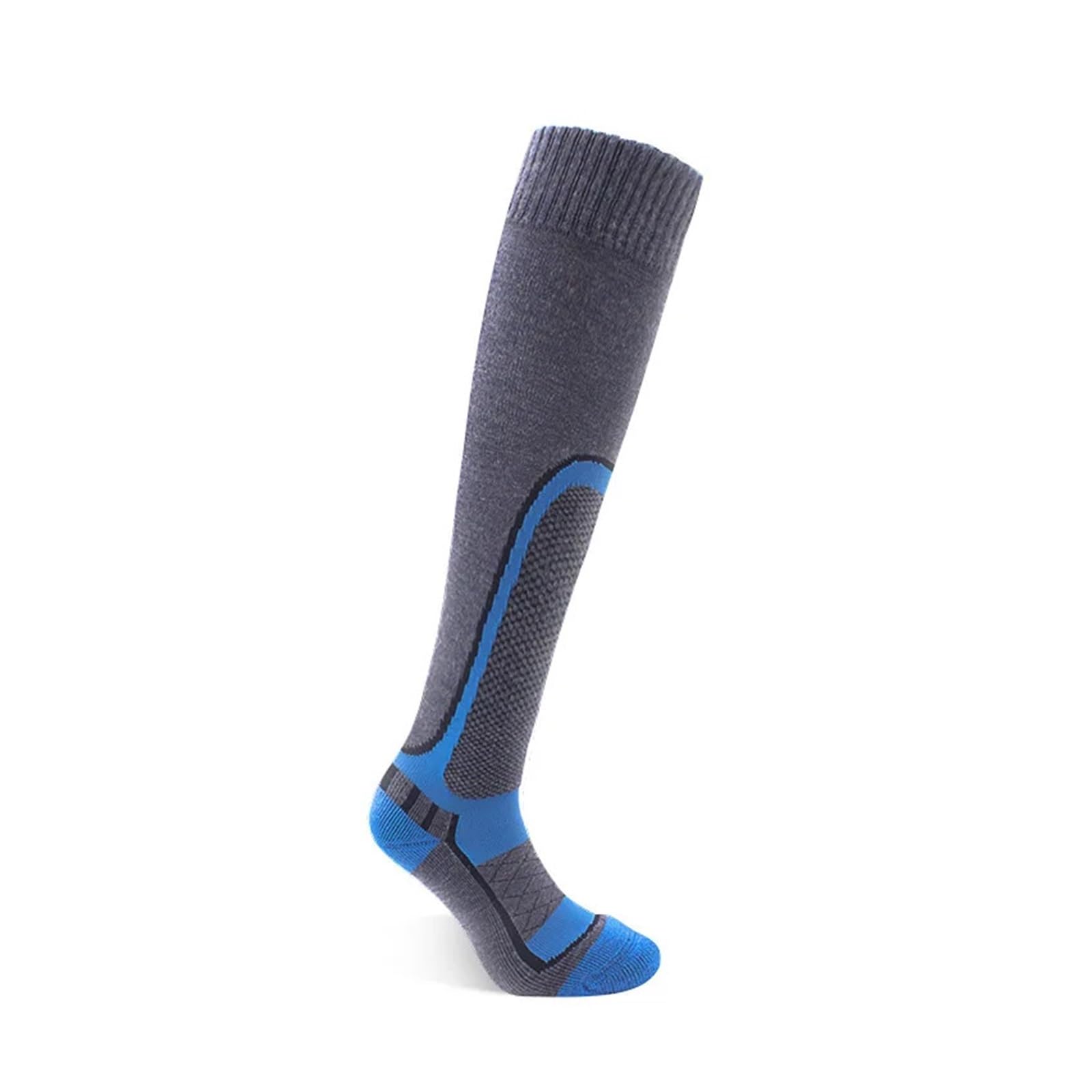 Chaussette de Ski Chaussettes de Ski d'hiver for Femmes, Sports de Plein air, Cyclisme, Alpinisme, Snowboard, Hommes et Enfants, Bas Chauds imperméables(Royal Blue,M - Man)