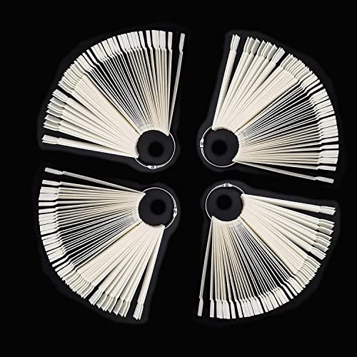 200Pcs Nail Practice Hands Sticks,Nail Stuff Sticks,Nail Swatch Sticks,Nail Tech Must Haves,Nail Art Swatches,Nail Art Supplies,Nail Swatches For Salon And Home Nail Art Nail Art Polish Display And Home Diy Display Sticks With Ring #TOP26