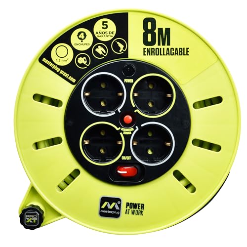 Rallonge électrique 8m thermique Masterplug Pro-XT 4 prises EU