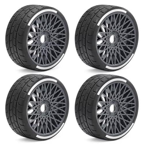 RC�J�[�^�C�������Z�b�g Compatible With ARRMA For Infraction For Limitless For FELONY 1/7 1/8 RC�J�[�A�b�v�O���[�h�����p�[�c�A�N�Z�T���[�^�C��(Gray)