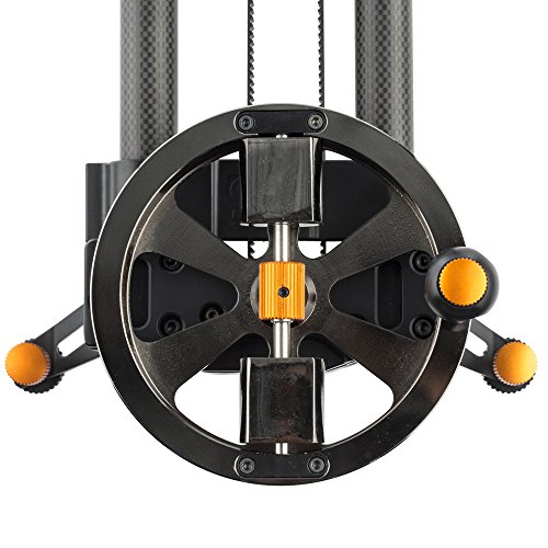 Image of Ikan 48-inch Carbon Fiber Camera Video Slider, Adjustable Fly Wheel to Dial in Preferred Resistance, Extremely Smooth Sealed-Bearing 12 Wheel Guides (ES120) - Black