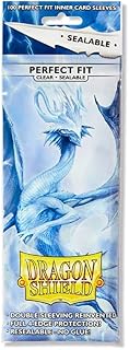 Dragon Shield Sealable Inner Sleeves Clear Standard Size 5-Pack Bundle - 500ct Perfect Fit for MTG Pokemon TCG Cards