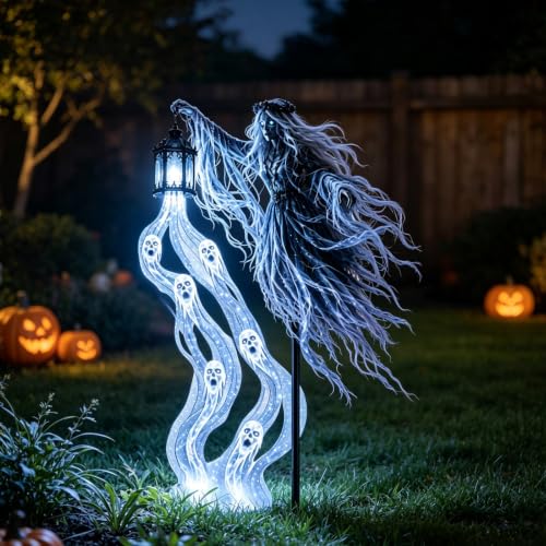 Halloween Soul Harvester Animated Solar Garden Stake Light, Solar Powered... - Image 5
