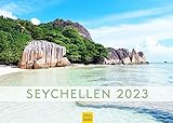 Seychellen Premium Kalender 2023 DIN A3 Wandkalender Afrika Meer Strand Küste Traumstrände Urlaub Meer