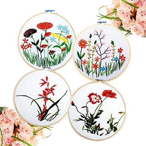 Image of i5Mart 18 Inch Wooden Aari Work Frame (Round) - Premium 3-Ply Maggam & Zardosi Embroidery Hoop - Adjustable Plastic Tension Screw - Perfect for Blouse Necklines, Bridal Projects, Hand Embroidery & Craft. (Value Duo Pack (18 Inch x 2))