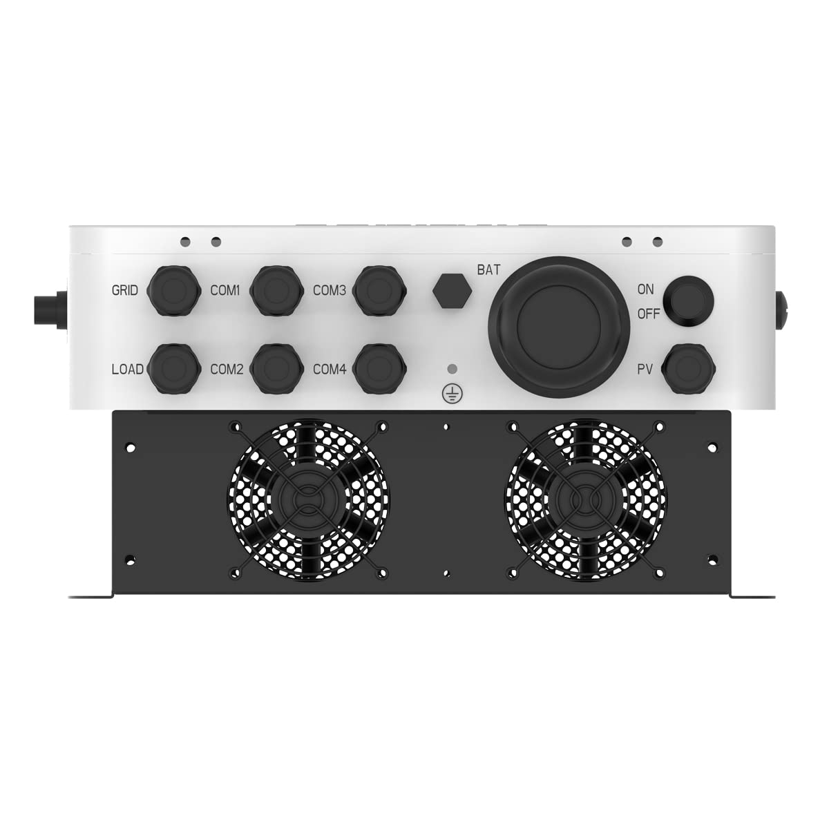 5500W 48V On-Grid/Off Grid Inversor Híbrido AC230V MPPT 100A Carga Solar con Carga y Descarga Temporizada para Corte de Pico y Llenado de Valle Apto para Batería de Plomo y Litio