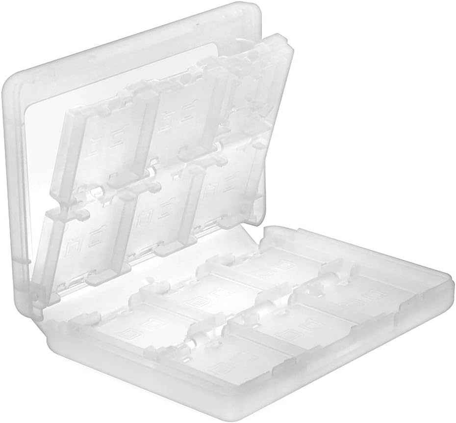 Insten 28-in-1 Game Holder Card Case Compatible with Nintendo NEW 3DS / NEW 3DS XL / NEW 3DS LL / 3DS LL / DSi / DSi XL / DSi LL / DS / DS Lite / NEW 2DS XL LL / 2DS Cartridge Storage Box, White