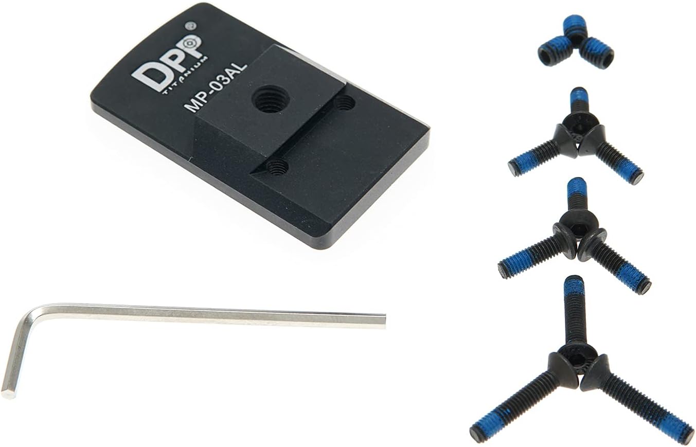 DPP Titanium Dovetail Mount Compatible with Smith Wesson MP Holosun 407K/507K,Shield RMS,Sig Romeo Zero