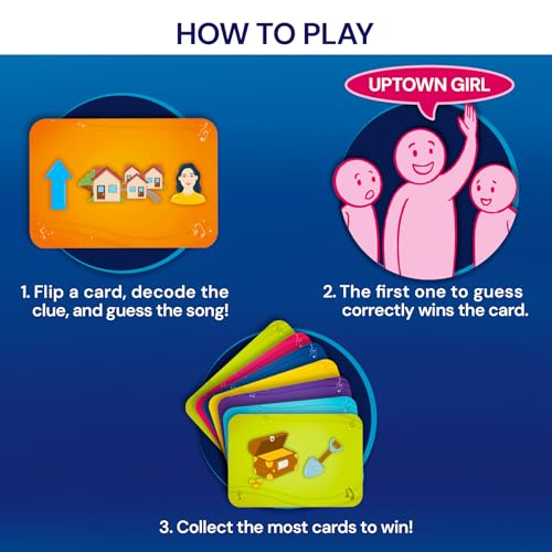 Image of Gouda Games Jam Slam Music Card Game - Fast-Paced Song Guessing Party Game for Family Game Night, Fun for Adults, Teens & Kids, Gift for Music & Board Game Lovers, 3-12 Players