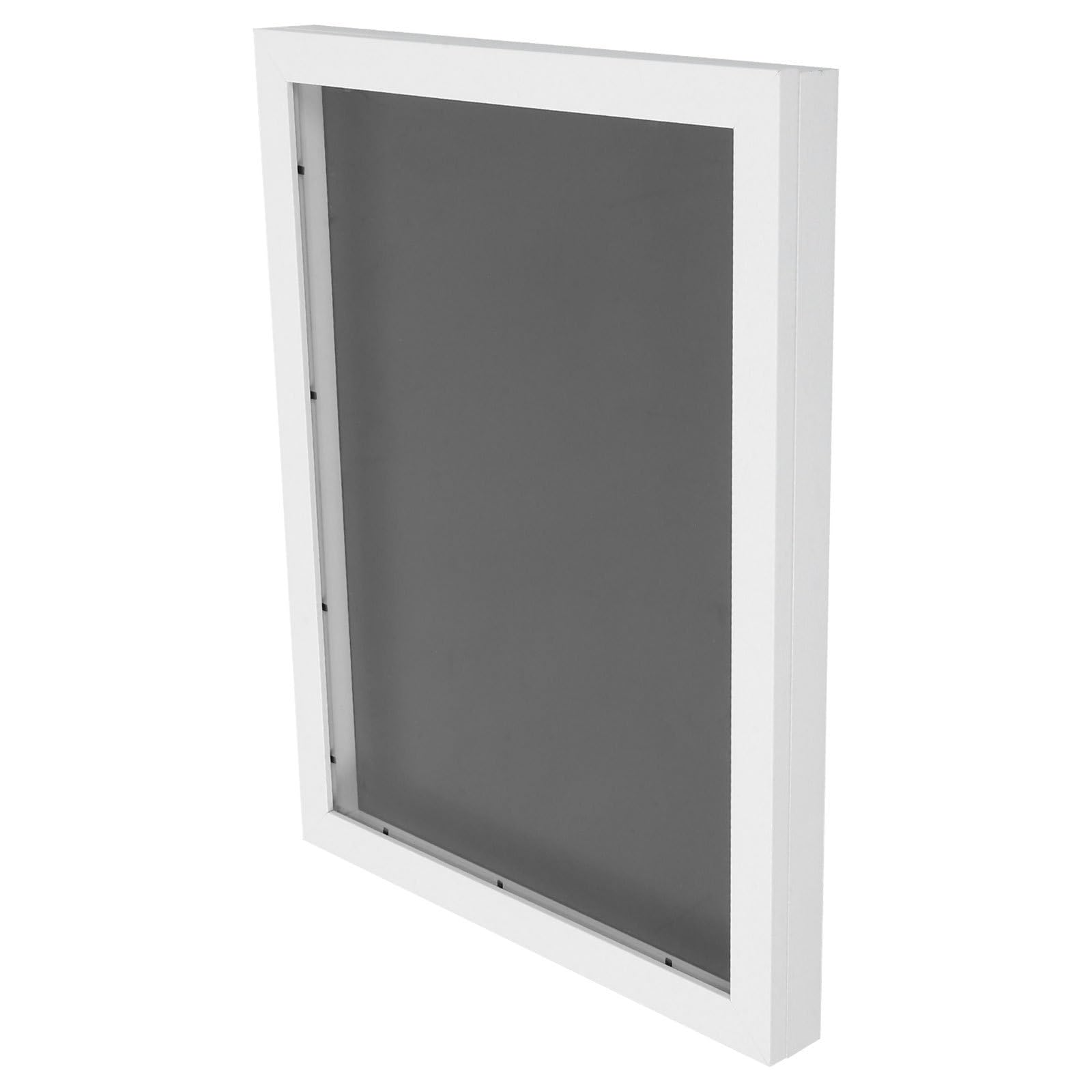 Marco de Uniforme de Madera Blanco Rectangular Protección Fiable y Panel Transparente para Exhibir Camisetas de Fútbol en Espacios Deportivos y Hogar