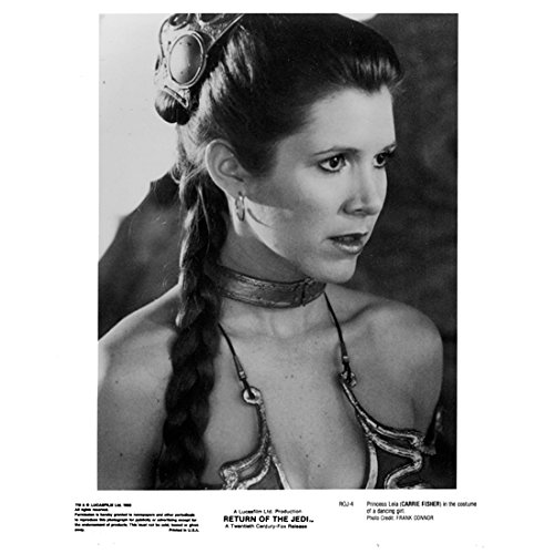 Star Wars Carrie Fisher as Princess Leia as Jabba's Slave 8 x 10 Inch Photo