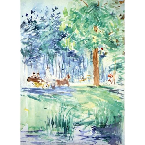 Poster Wagon au bois de Boulogne Morisot grande affiche pour habiller un grand mur vide