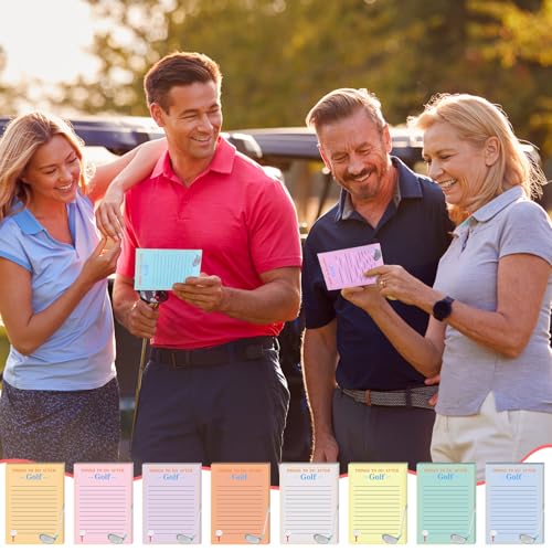 Lista de notas adhesivas Eaasty paquete de 8 blocs con renglones de golf sencillos 6