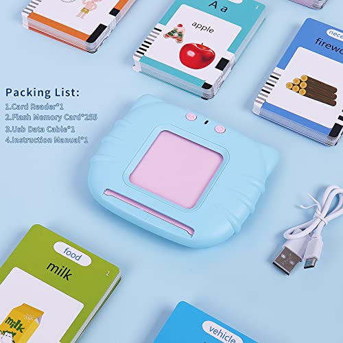 510 Sight Words Talking Flash Cards Toddler Toys Pocket Speech For Toddlers, Talking Learning Flash Cards Educational Toys Sensory Toys For Boys And Girls (Blue) #TOP4
