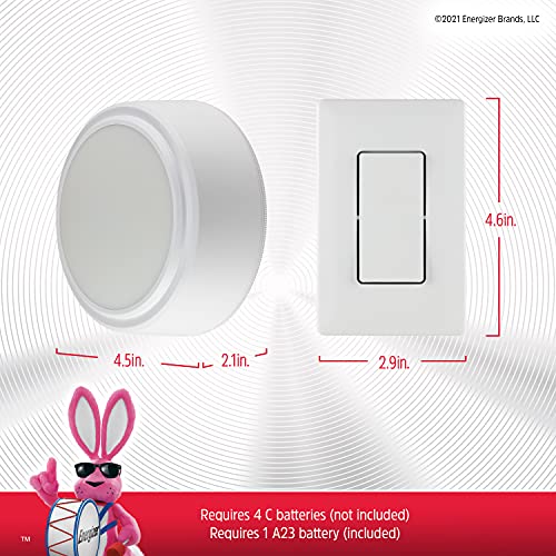 Energizer 47485-T2 Led Ceiling Fixture, Battery Operated, Wall Switch Remote, Wireless, 200 Lumens, Up To 50 Ft Remote Control, Perfect For Laundry Room, Garage, Closets And More thumb #5