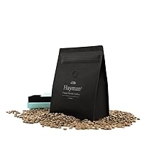 Vista 2 de Hayman, 100% café Blue Mountain de Jamaica, granos de café verdes para asar con tostadora, 24 onzas Granos jamaicanos sin tostar