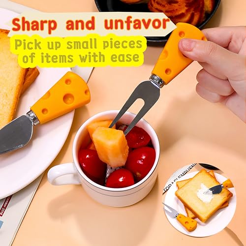 MAXBROTHERS Cheese Knife Set, 5-Piece Stainless Steel Cheese Slicer Cheese Fork Cheese Spatula with Featured Handles, Multiple Occasions - Image 7