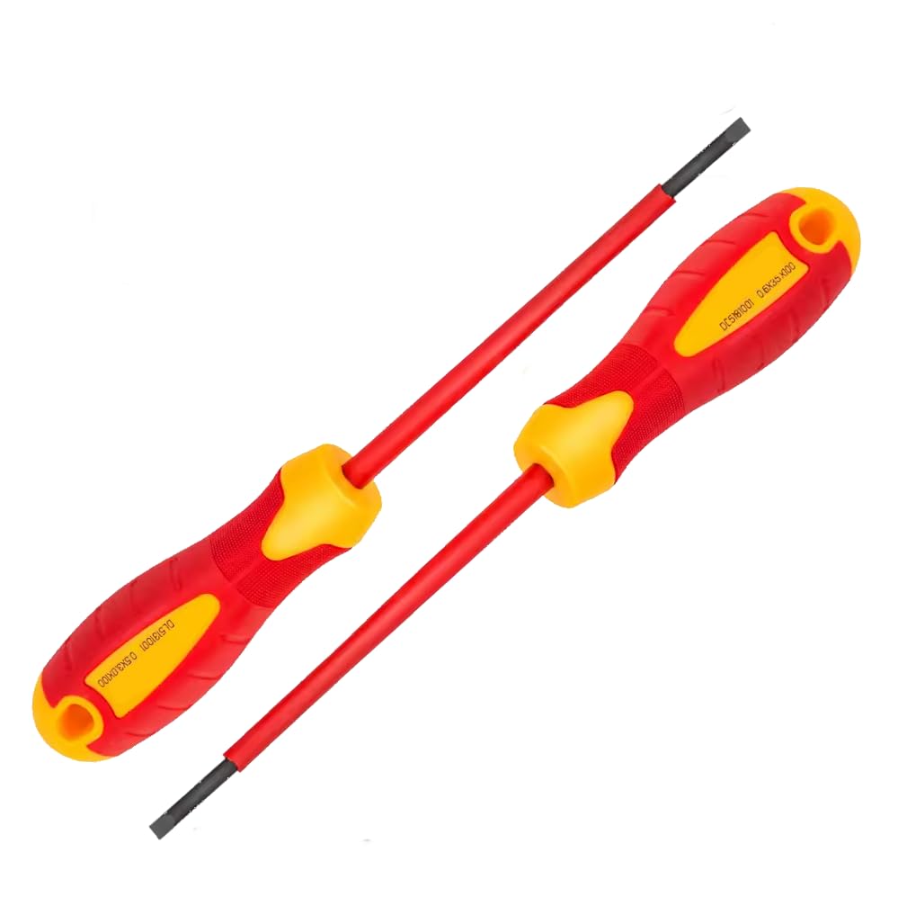 2 Qty Useful Store® Screwdriver VDE Electrical Slotted Flat Insulated Terminal Driver 3.5mm 100mm