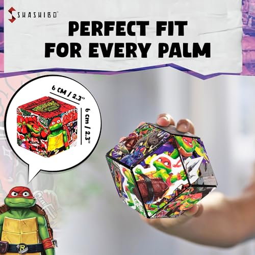 Image of Shashibo Teenage Mutant Ninja Turtles Magnetic Puzzle Cube, Fidget Toy