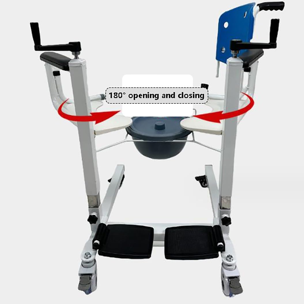 Silla de ruedas elevadora de pacientes,silla de ducha con elevador de transferencia,gruas para personas mayore,Elevador de pacientes con elevación manual,grua enfermos A