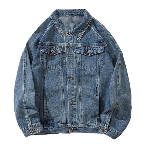 Veste en denim homme courte high street coupe ample authentique