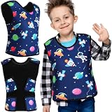 Janmercy Kids Compression Vest Ages 2 to 9 Soft Adjustable Breathable Neoprene Comfort Vest for Boys Girls...
