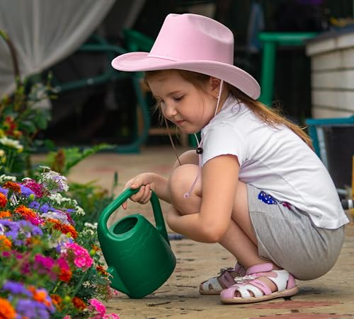 Jastore Kids Boys Girls Cowboy Hat Toddler Western Rodeo Cowboy Cowgirl Hat with Landyard 6