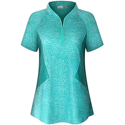 MISS FORTUNE Women's Quick Dry Golf Polo Shirt Cover