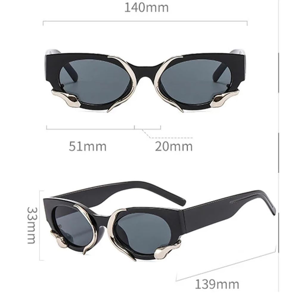 Modne okulary przeciwsłoneczne w owalnej ramce, vintage, damskie, spor