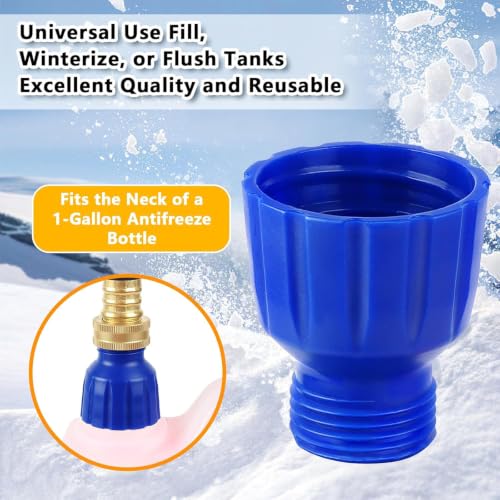 Image of 3 /4 inch RV Auto Winterizing Antifreeze Bottle Adapter Kit for Camper Trailer