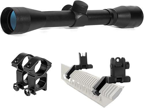 Alcance compacto para rifle con 45 grados abatible de visión de retroceso con visión frontal rápida y trasera con soportes libres de 0.787in