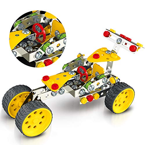 image for KAIM STEM Racing Car Metal Model Building Kit, Building Toy Kit for Bo