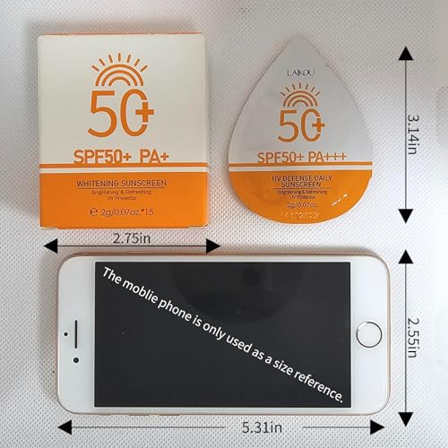 Okerker 2g*30PCS Travel Size Sunscreen SPF50+ PA+ – Mini Sunscreen for Face & Body, Waterproof, Non-Greasy, Perfect for Summer Party & Thank You Gifts
