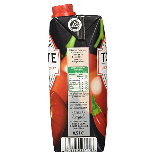 Scharfe Tomate Pikanter Tomatensaft, 500 ml