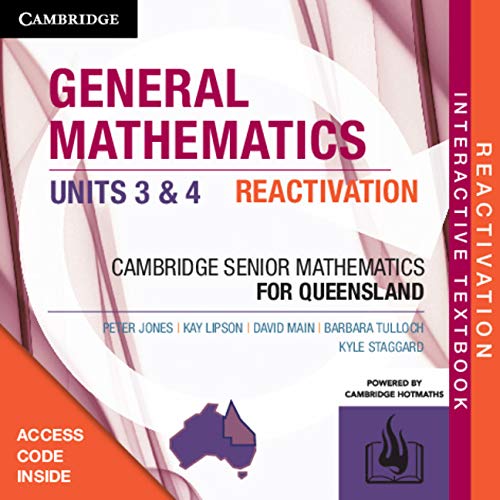 Amazon CSM QLD General Mathematics Units 3 & 4 Reactivation Card (Essential Mathematics