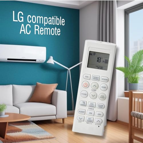 Image of 7-SAT Compatible with Lg AC Remote Original Suitable for Split & Window Model-AC-36I (Come with 2 AAA Batteries)