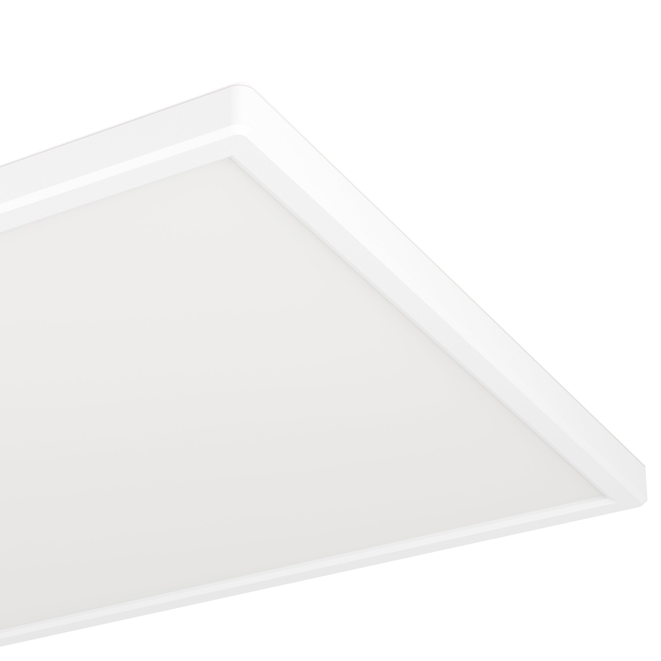EGLO LED lampa sufitowa Rovito, okrągła lampa łazienkowa | sufitowa lampa łazienkowa z białego tworzywa sztucznego, oświetlenie sufitowe ciepłe i zimne światło, IP44, 57x30 cm