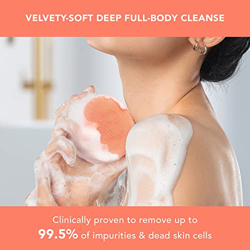 FOREO LUNA 4 body Peach Perfect, Massage Body Brush, Whole Body Cleanser & Exfoliator, Exfoliating Body Scrubber - Image 2