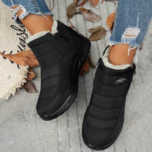 Winter Boots for Women Warm Fur Lined Snow Boots Waterproof Slip On Ankle Boot Comfortable Outdoor Anti Slip Shoes3