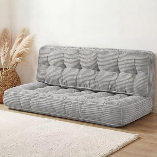 Vercraft 63 Inch Folding Bench Cushion, 4 Inch Thick 2-in-1