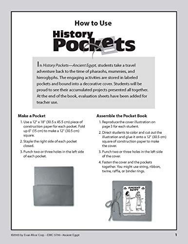 History Pockets: Ancient Egypt - Grades 4-6+ - Image 8