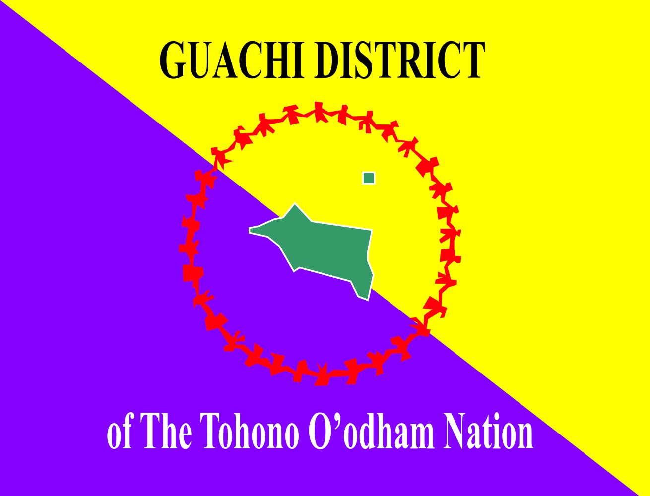 Gu Achi District grand drapeau en tissu de pavillon extérieur