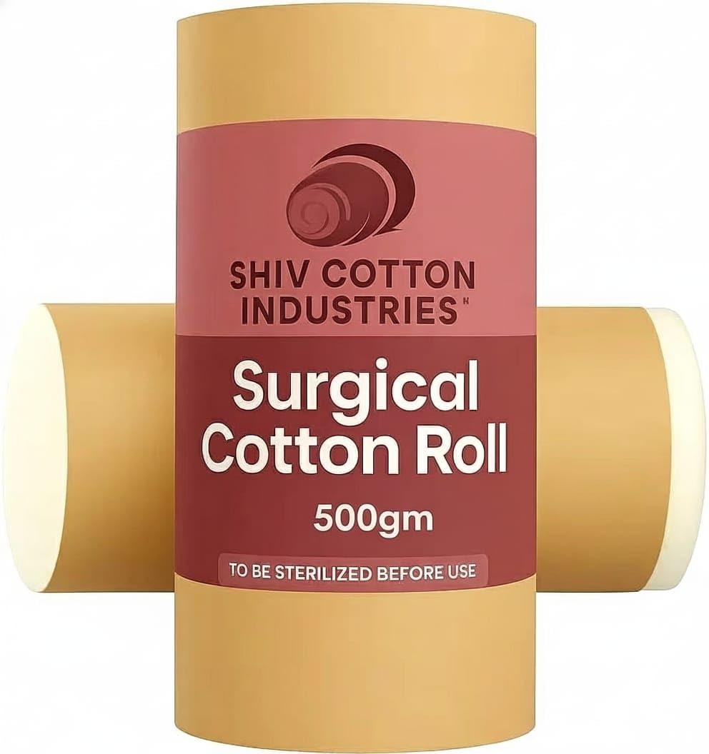 1Kg Best Quality 1kg Surgical Cotton Roll - Durable & Soft for Family First Aid / 1kg Jumbo Surgical Cotton Roll - Pure & Natural Cotton for Professional Use (11) (ROLL-1K5)-image-38
