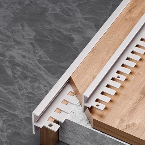 Flexibles Treppenkantenprofil in F-Form für Laminatböden, Parkett & Fliesen - & Stilvoller Treppenschutzgitter für die Sicherheit zu Hause