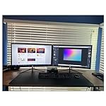 ZZA 27 inch Curved Monitor with 2K 2560 x 1440|75hz Computer Monitor 27 inch QHD with HDMI,DP and Wall Mountable| 1440P Frameless Eye Care PC Office Monitor for Working and Gaming - Image 4