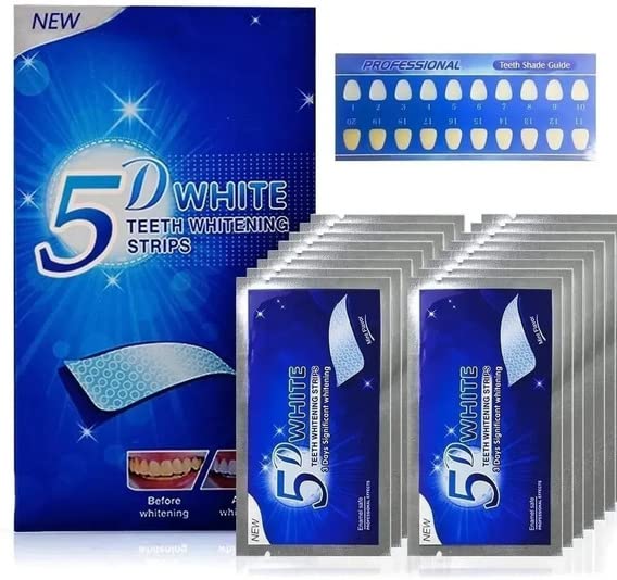 Branqueador Ultra Clareador Dental 28 Fitas 5d White Original