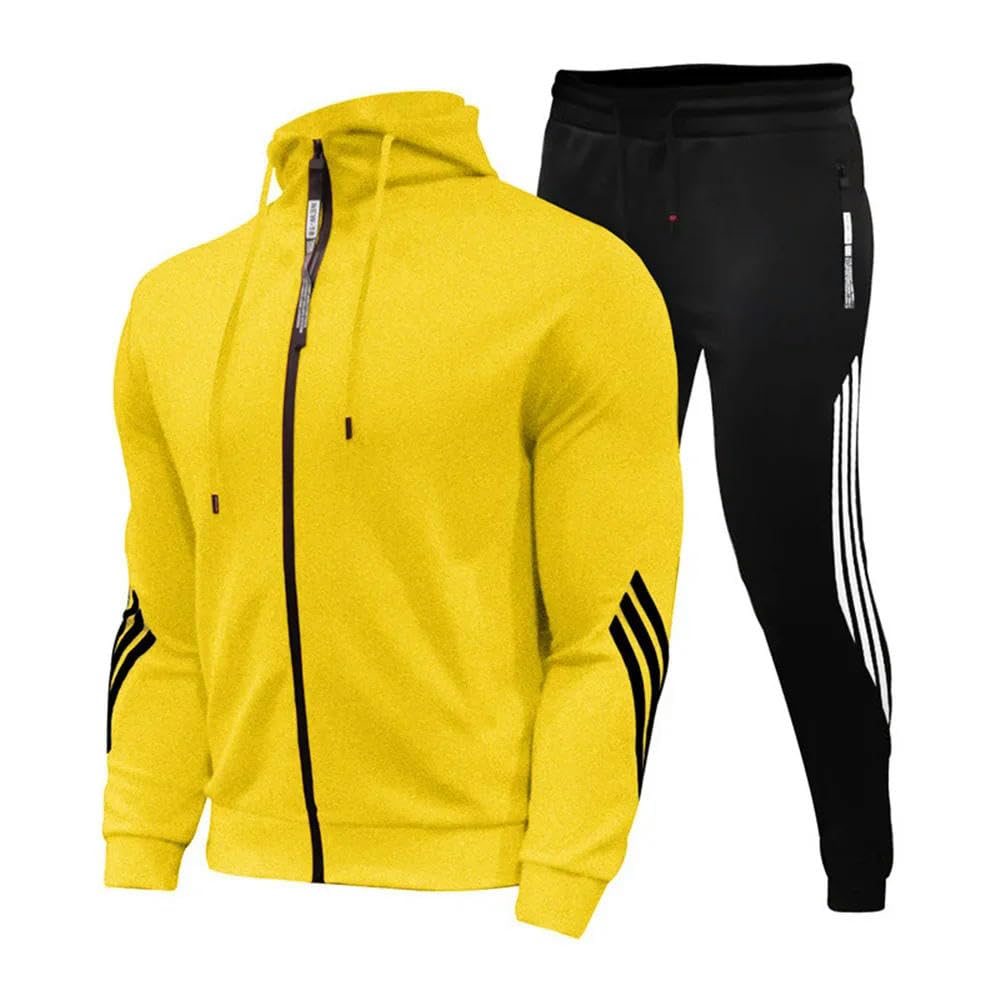 ZBDP męski dres do biegania, sweter, bluza z kapturem, kurtka, spodnie dresowe, 2-częściowy garnitur, moda męska, casualowa kurtka jesienno-zimowa.