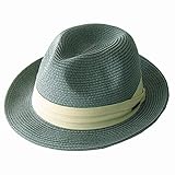 [エッジシティー] 折りたたみ可能 大きいサイズ メンズ 麦わら帽子 ストローハット